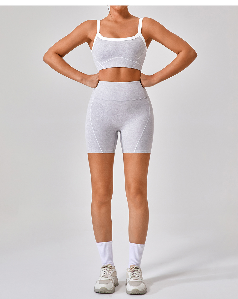 Women's 3-Piece Yoga Set: Sports Bra, Shorts, and Leggings FGBYW512 KW305