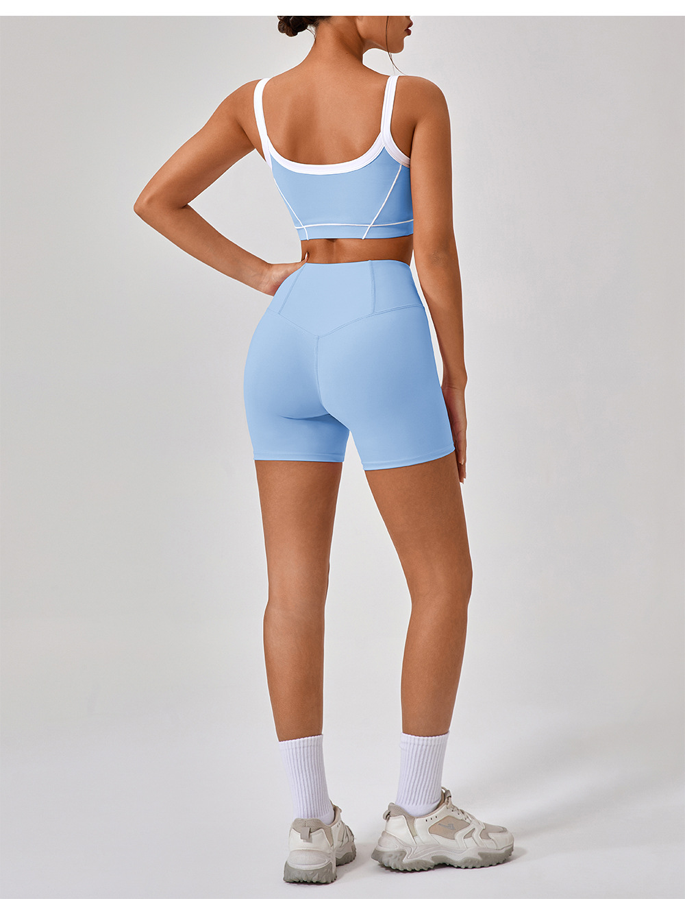 Women's 3-Piece Yoga Set: Sports Bra, Shorts, and Leggings FGBYW512 KW305