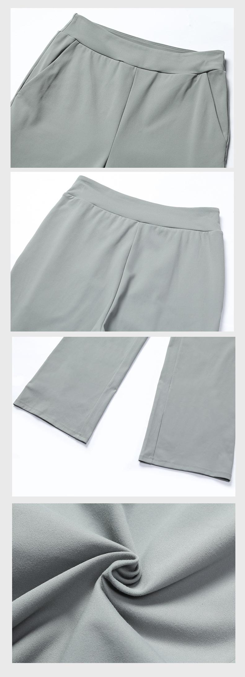 Women's Recycled Polyester Flared Yoga Pants with Side Pockets FGB8027