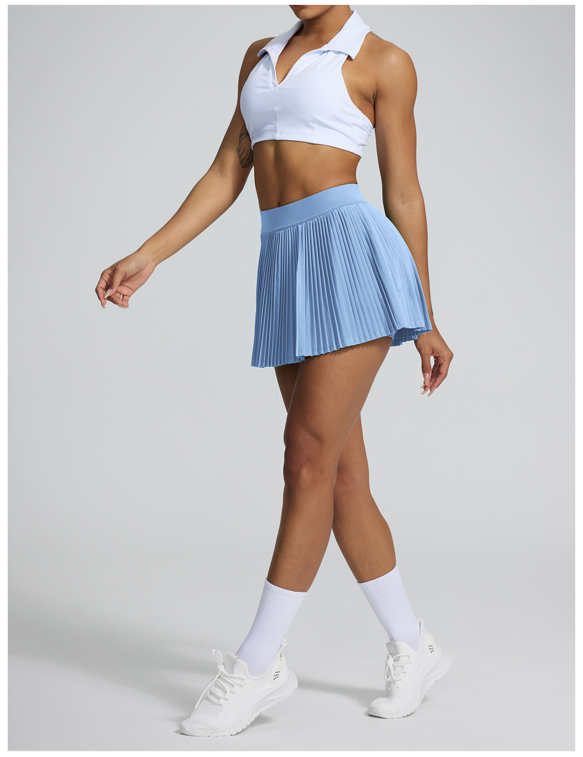 Woman's High Elasticity Pleated Tennis Wear Golf Skirt FGB2002
