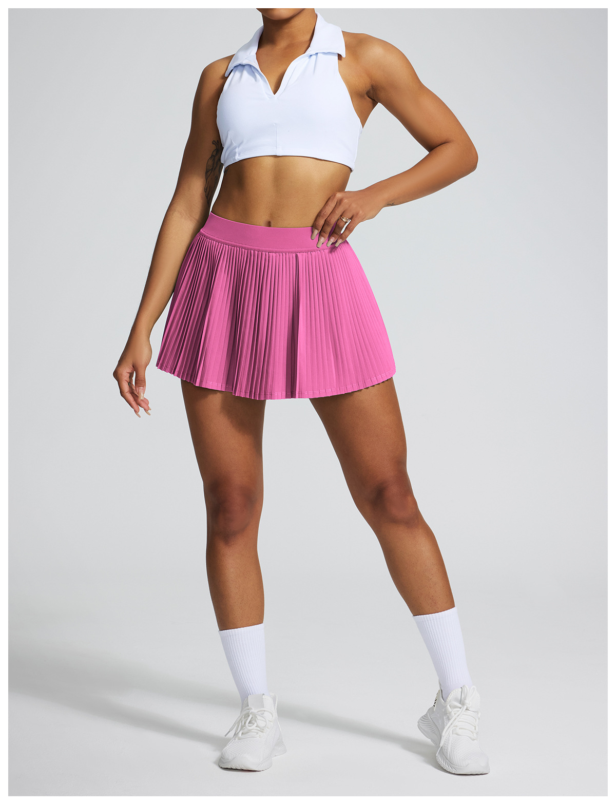 Woman's High Elasticity Pleated Tennis Wear Golf Skirt FGB2002