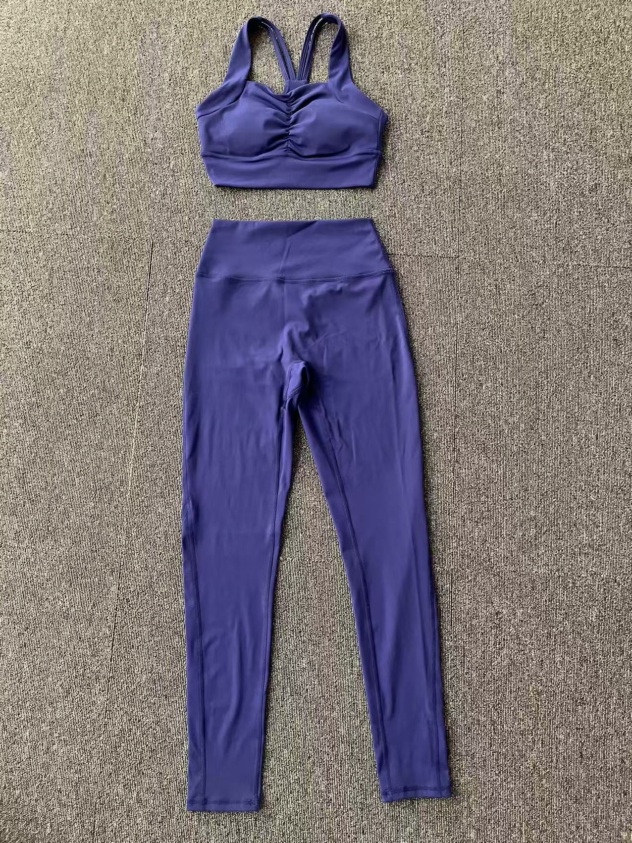 Women's Solid Color 2 Piece Compression Sportswear FGB6229 87054