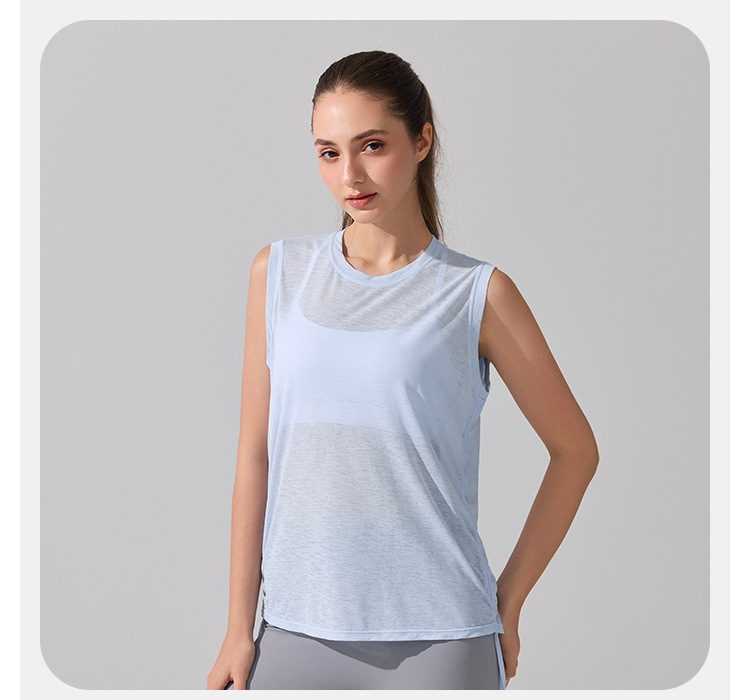 Women's Workout Sleeveless Gym Fitness Breathable Quick Drying Yoga Vest FGBYB395