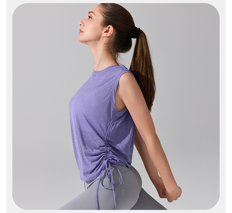 Women's Workout Sleeveless Gym Fitness Breathable Quick Drying Yoga Vest FGBYB395