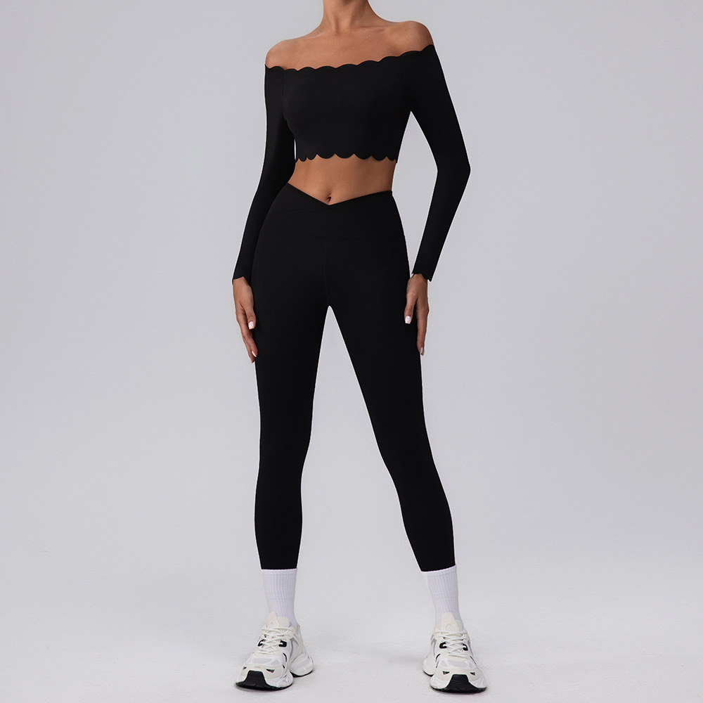 Gym Suit Detachable Bras Tops And Leggings Yoga Sets for Ladies FGBYW542 KW421-YW544 KW421