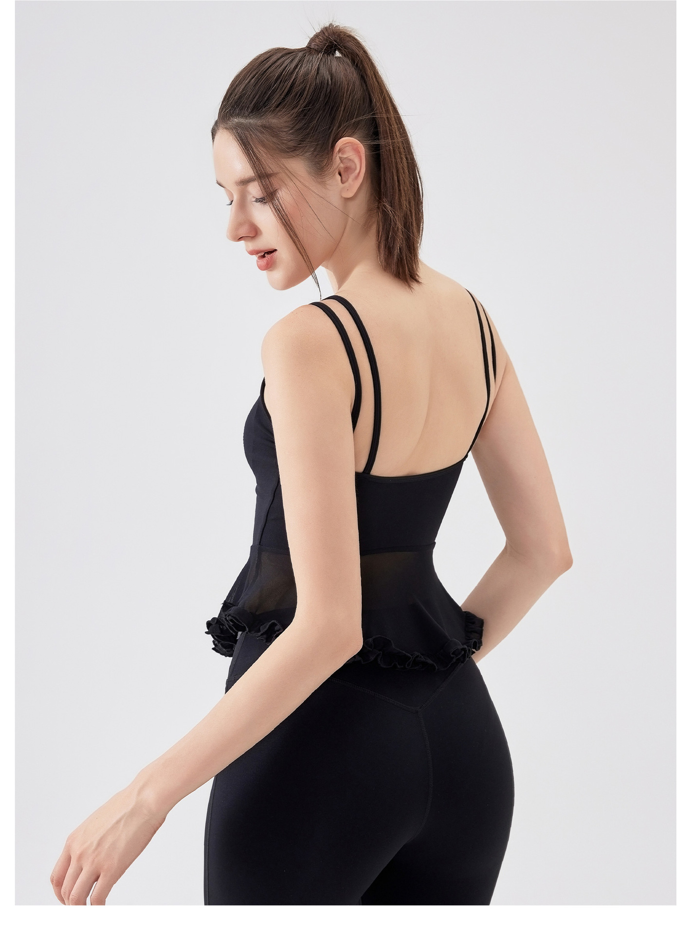 Yoga Vest With Chest Pad Leisure Tight Sports Singlet FGBWX5502