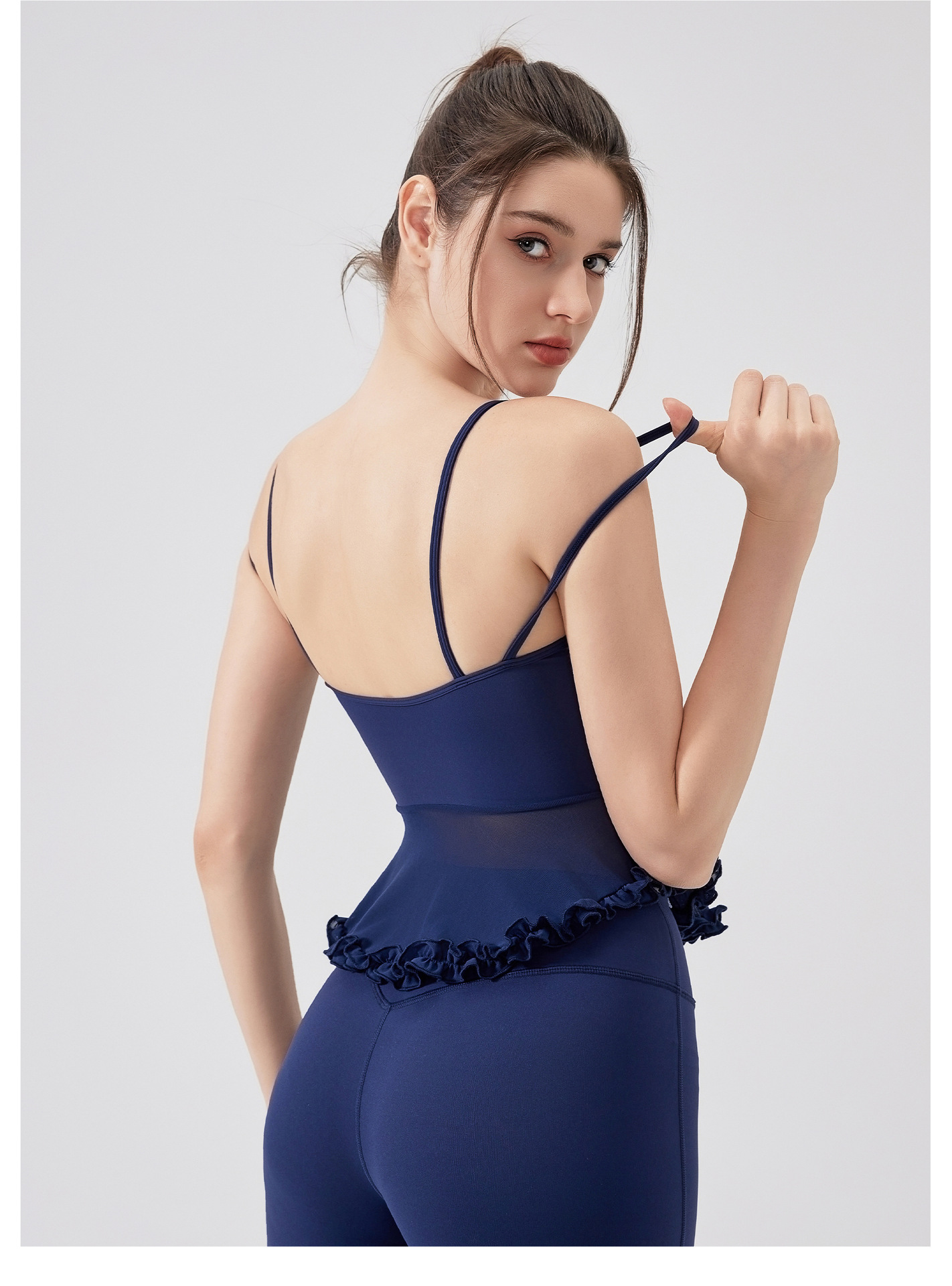 Yoga Vest With Chest Pad Leisure Tight Sports Singlet FGBWX5502