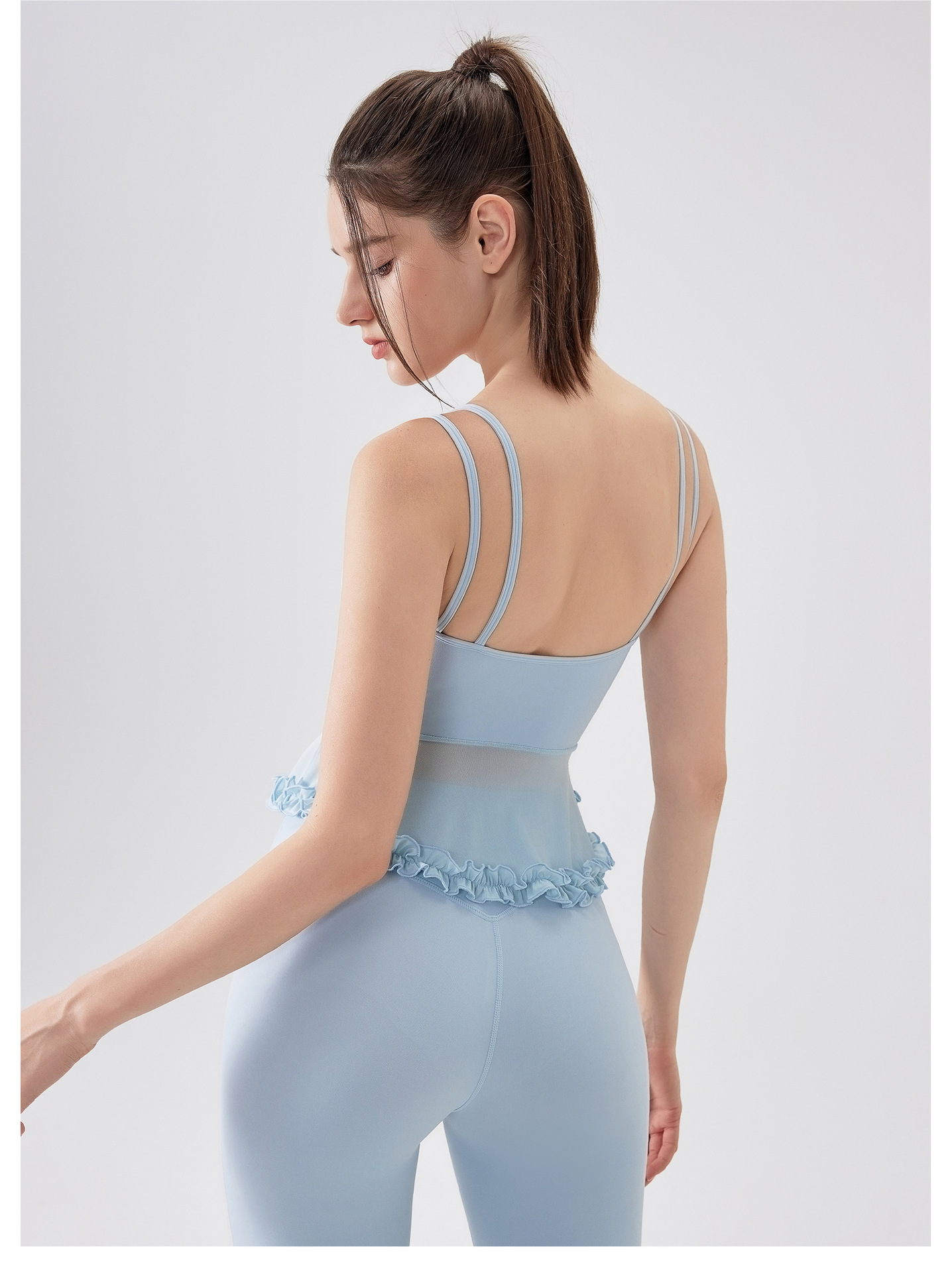 Yoga Vest With Chest Pad Leisure Tight Sports Singlet FGBWX5502