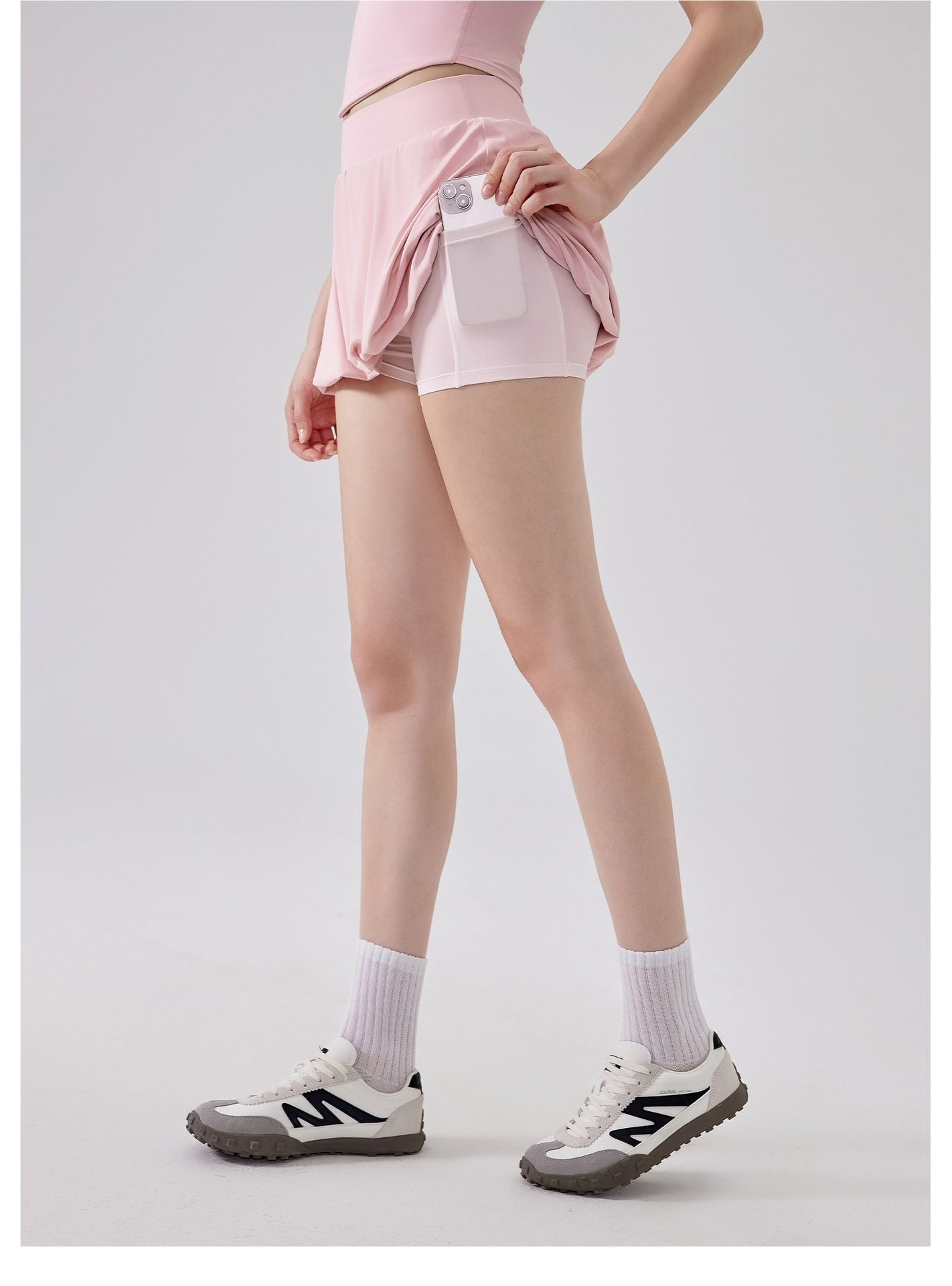 Women Sports Wear High Waist Hip Lift Pleated Tennis Skirt FGBDQ5515