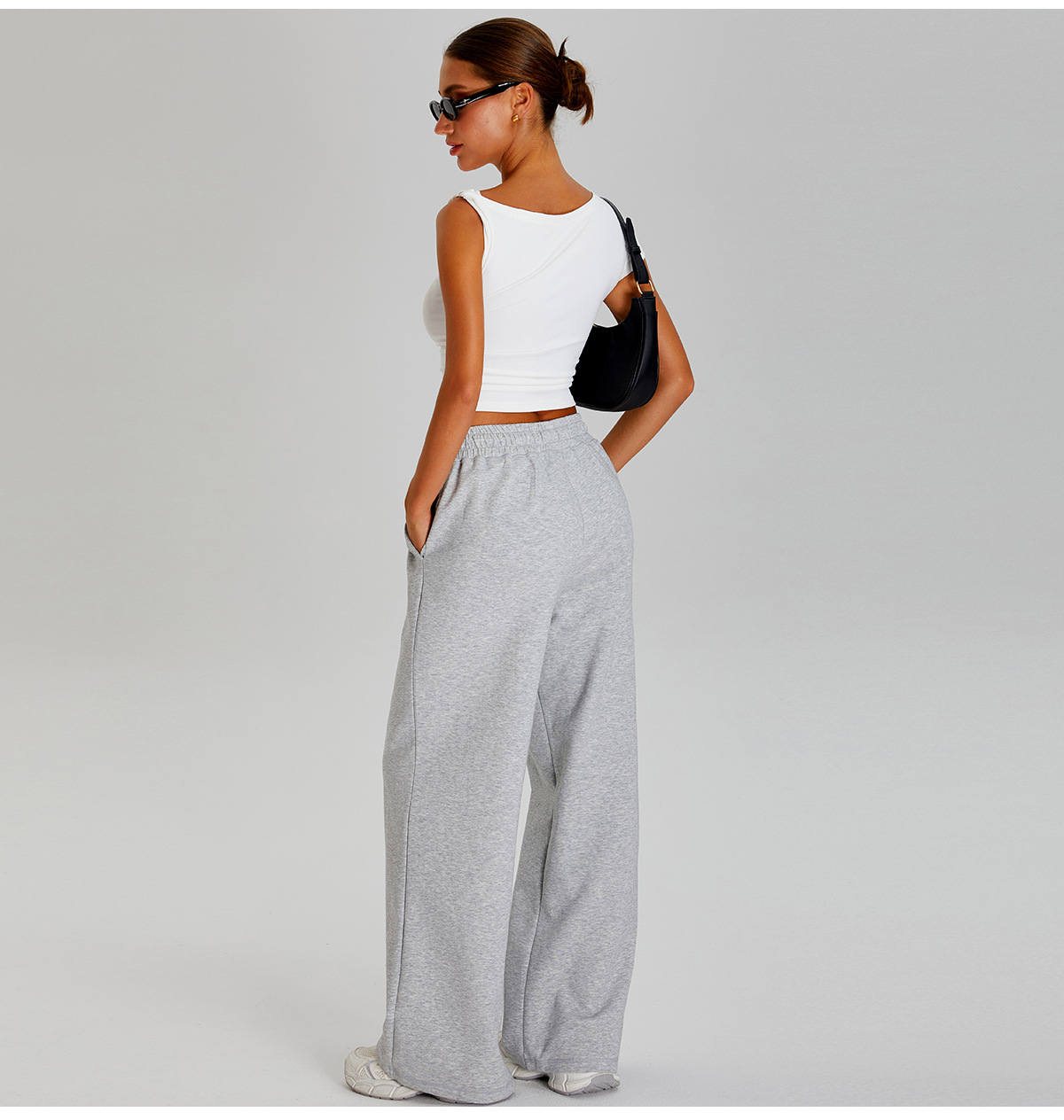 Women Solid Color 2 Piece Set Short Sleeve Tops Yoga Pants  FGBTM0253Y