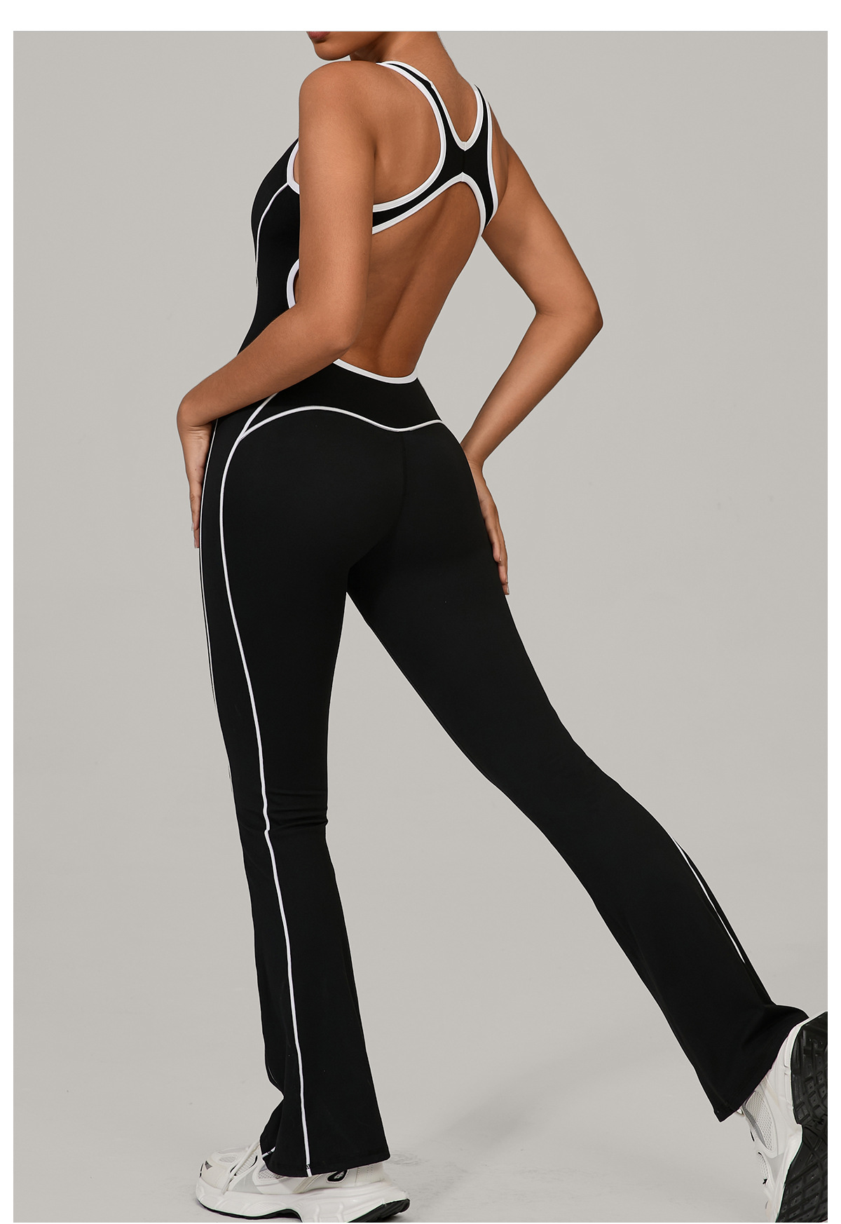 Women High Quality Scrunch Butt Sports Jumpsuit FGB4303
