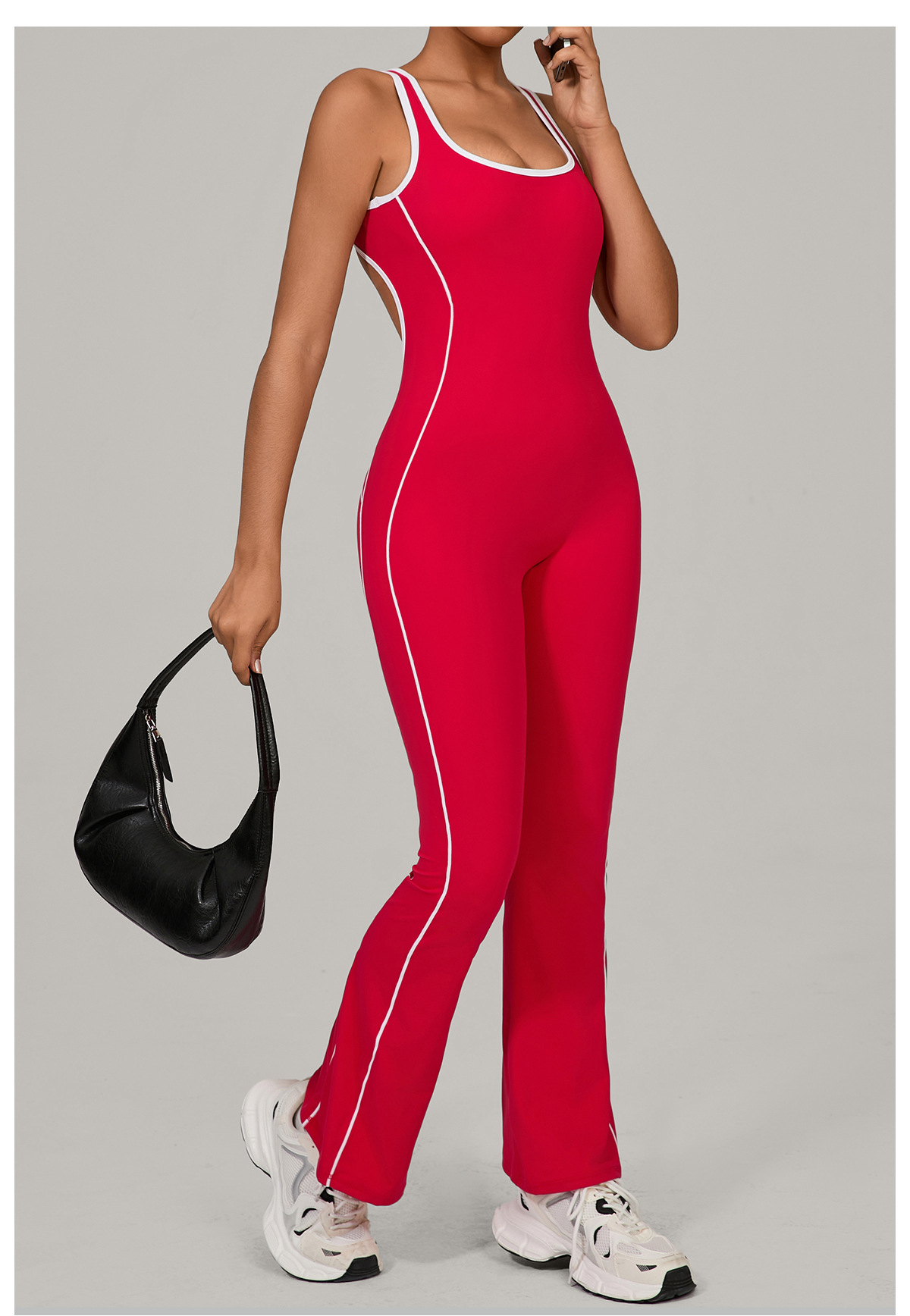 Women High Quality Scrunch Butt Sports Jumpsuit FGB4303