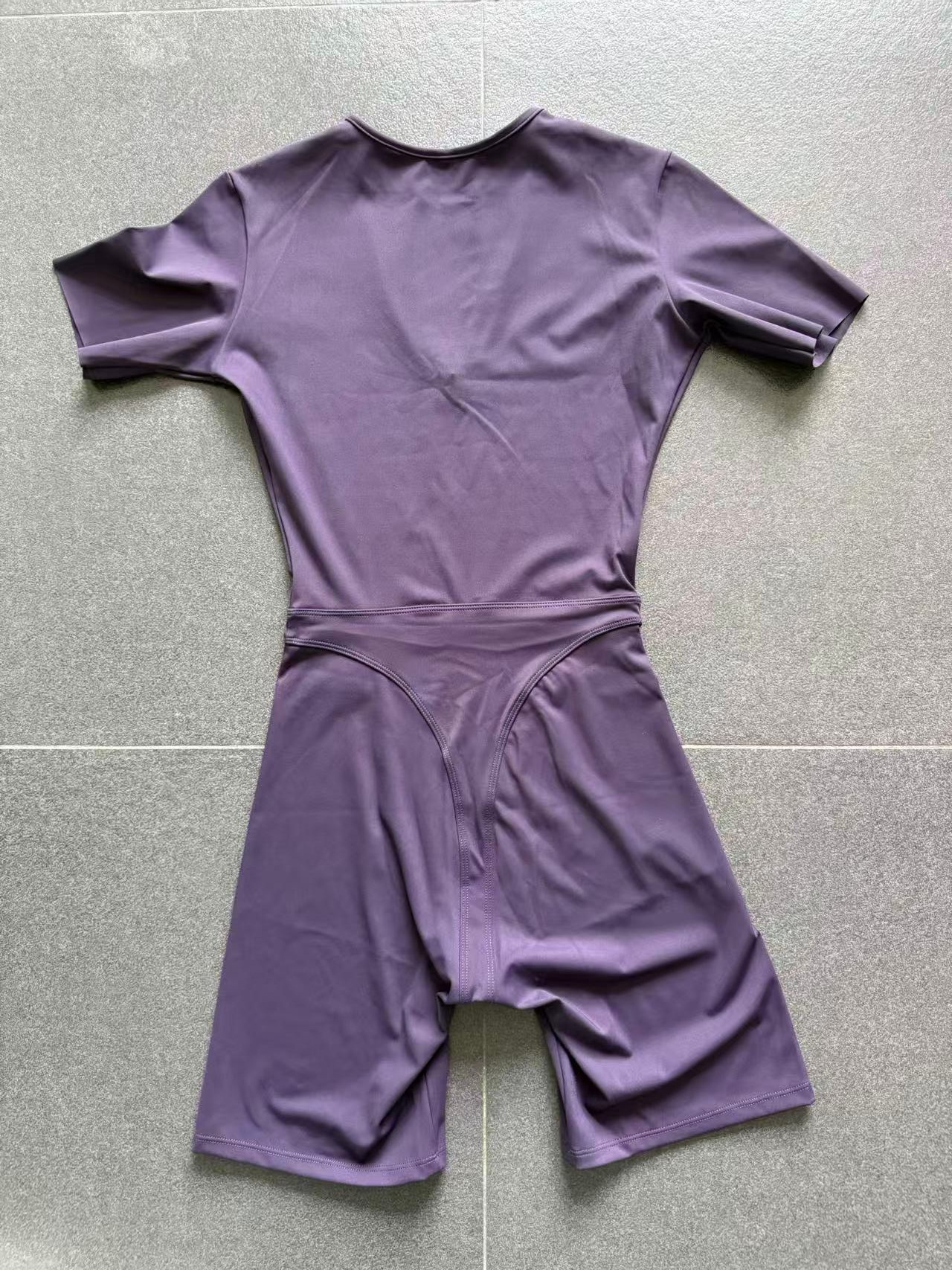 Short Sleeve Bodysuit Short Sports Jumpsuit FGB25601