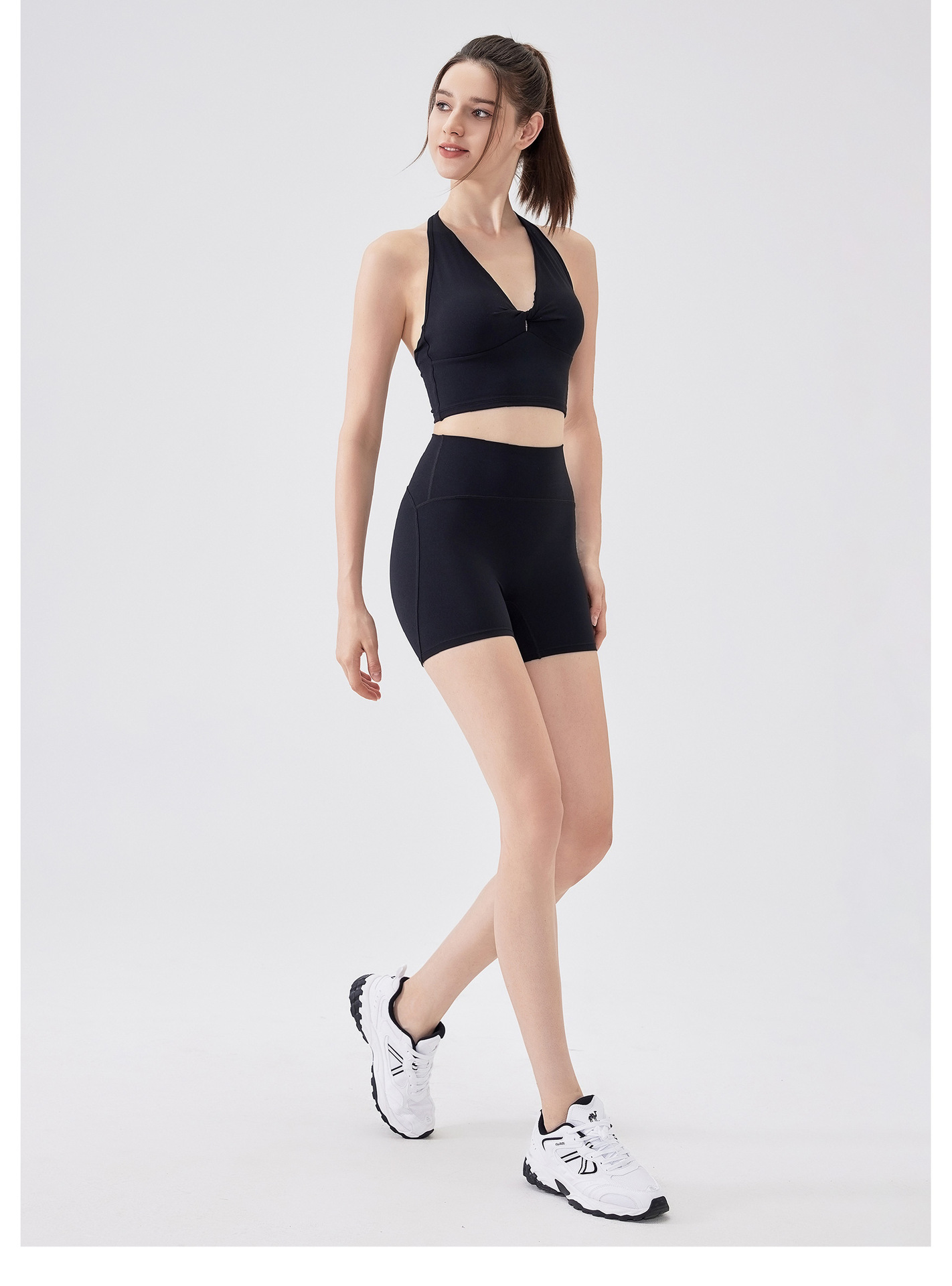 Women Gym Fitness High Waist Yoga Shorts FGBDK3282