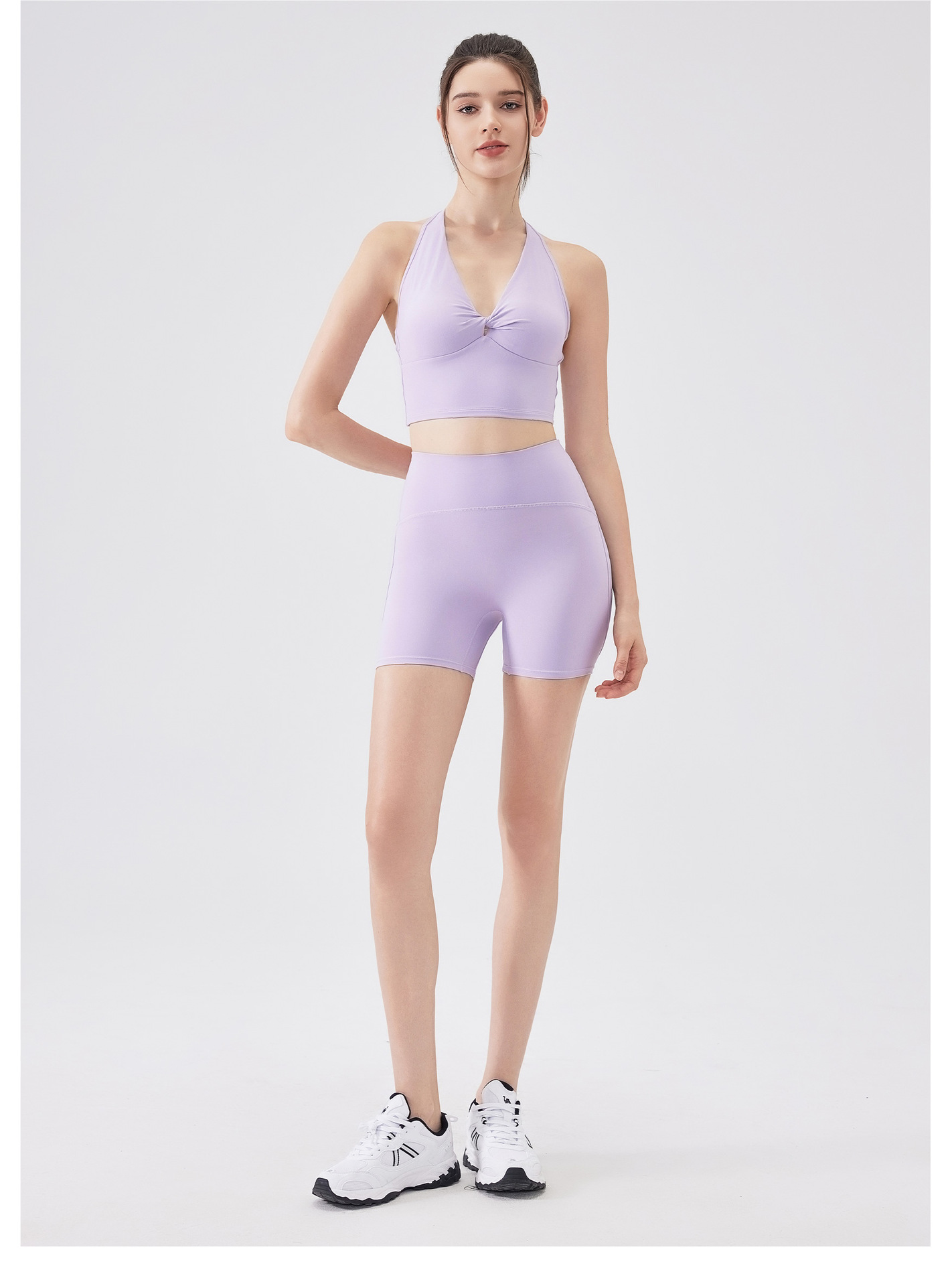 Women Gym Fitness High Waist Yoga Shorts FGBDK3282