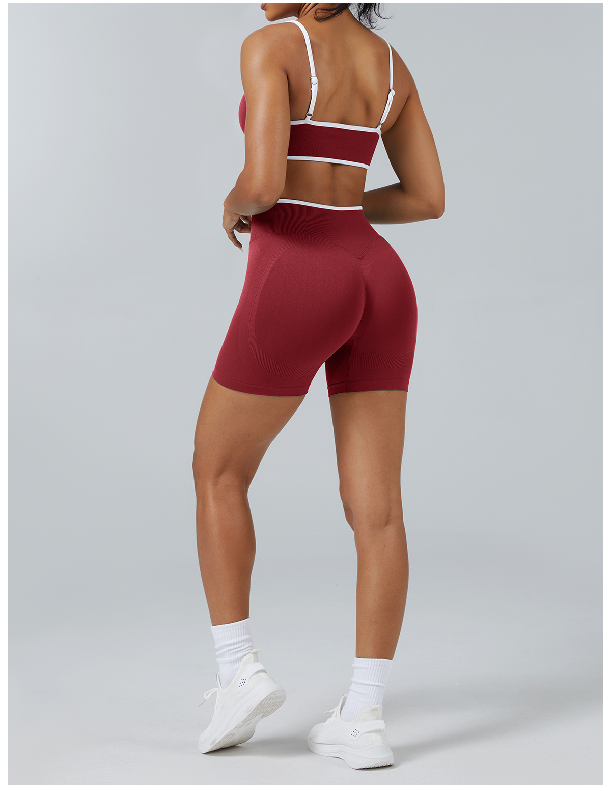 Woman Seamless Short Yoga Gym Activewear 4 Piece  Set FGB3006