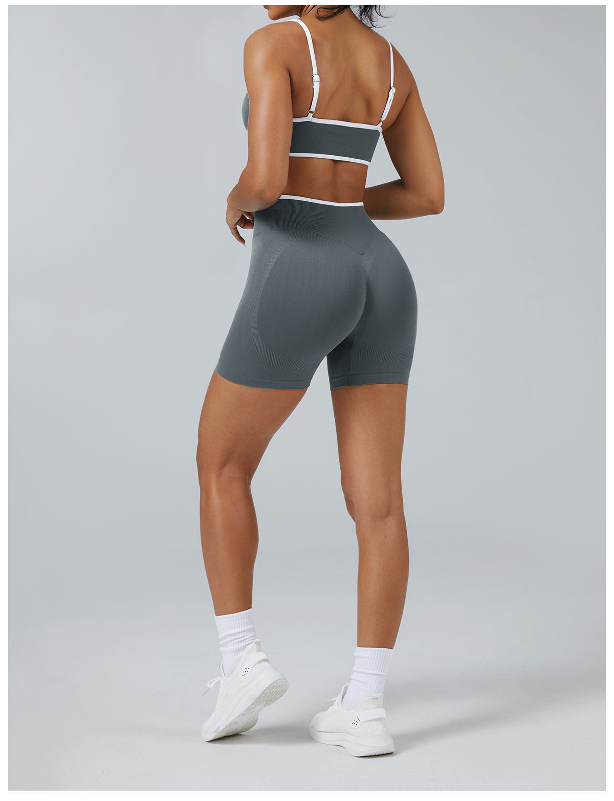 Woman Seamless Short Yoga Gym Activewear 4 Piece  Set FGB3006