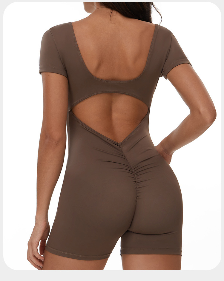 Scrunch Butt Lift One Piece Yoga Jumpsuit FGBELT3097