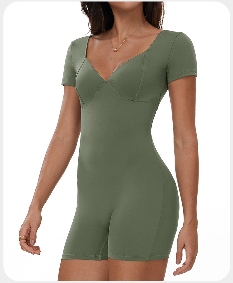 Scrunch Butt Lift One Piece Yoga Jumpsuit FGBELT3097