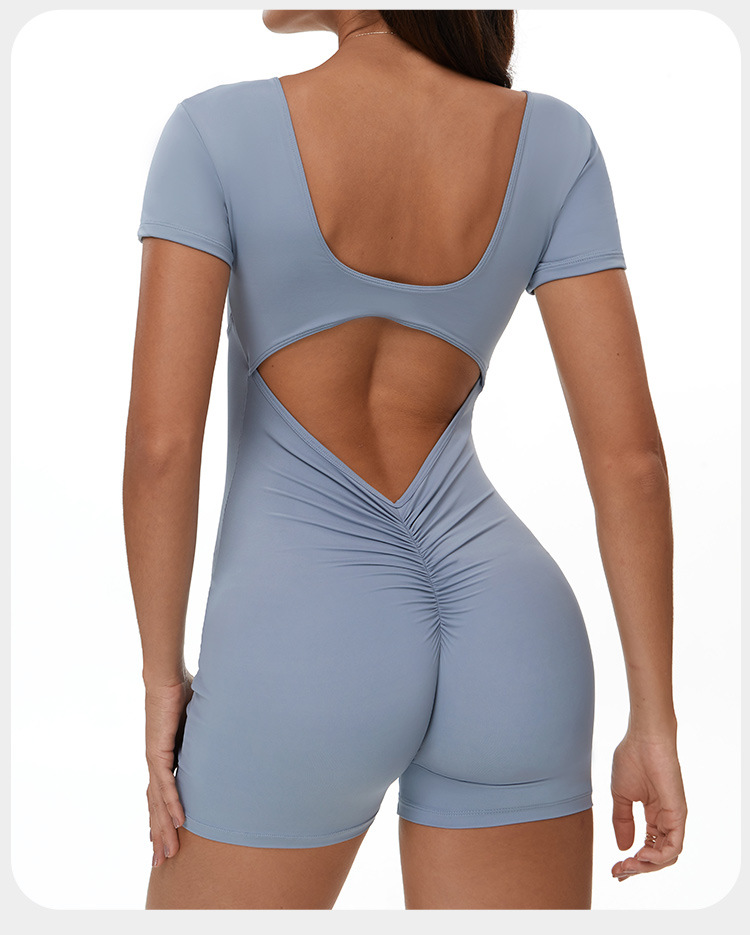 Scrunch Butt Lift One Piece Yoga Jumpsuit FGBELT3097