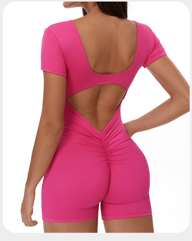 Scrunch Butt Lift One Piece Yoga Jumpsuit FGBELT3097