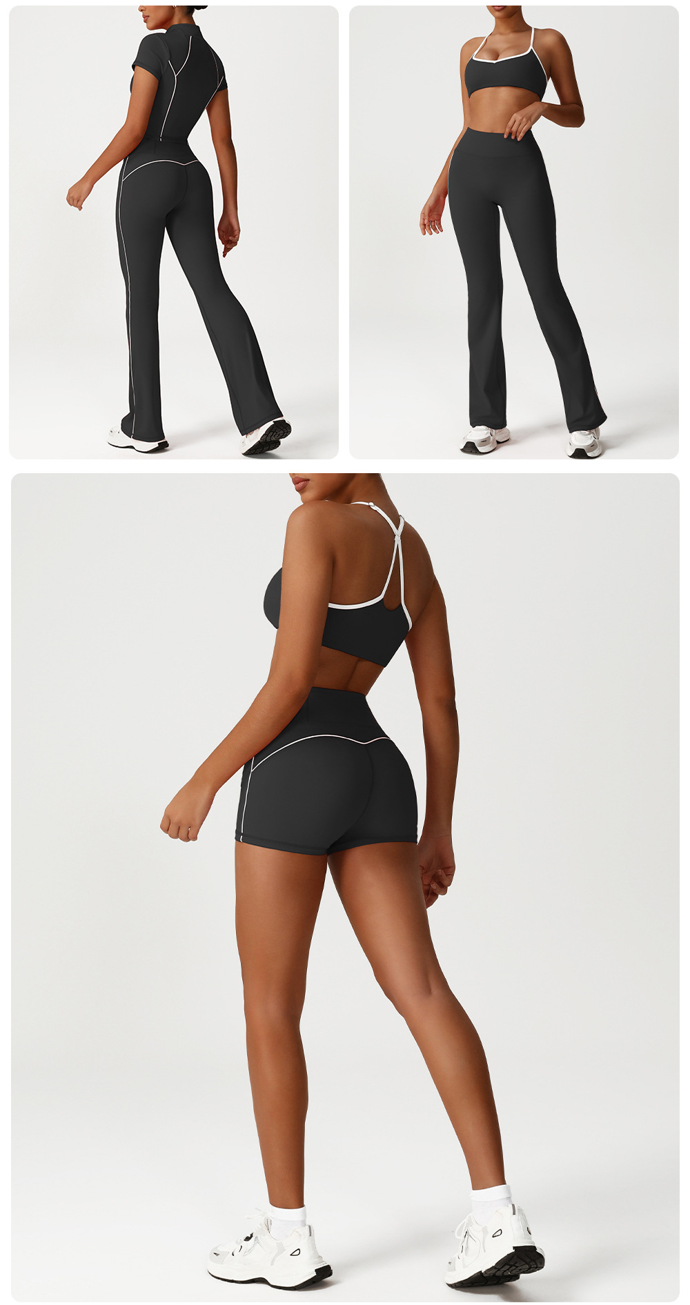 Women Lightweight Yoga Wear 5 Piece Sports Set FGBSM2535
