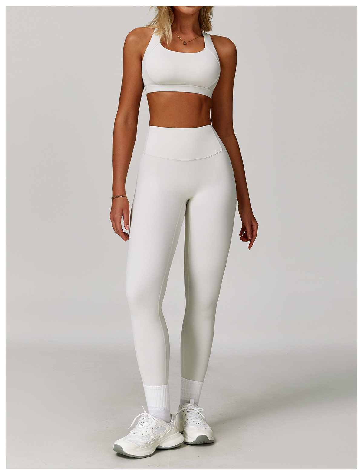 Women Fitness Yoga Leggings Cross Back Bra Yoga Set FGBTZ8047-1 TZ8047-2