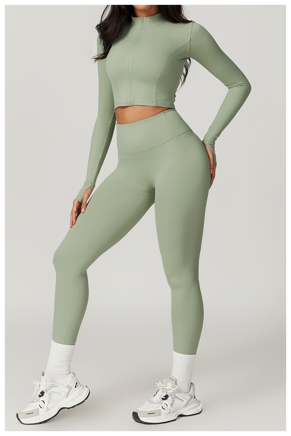 Women's Gym Yoga Wear Quick-Drying Breathable Sets FGBTZ8047-3 TZ8047-4