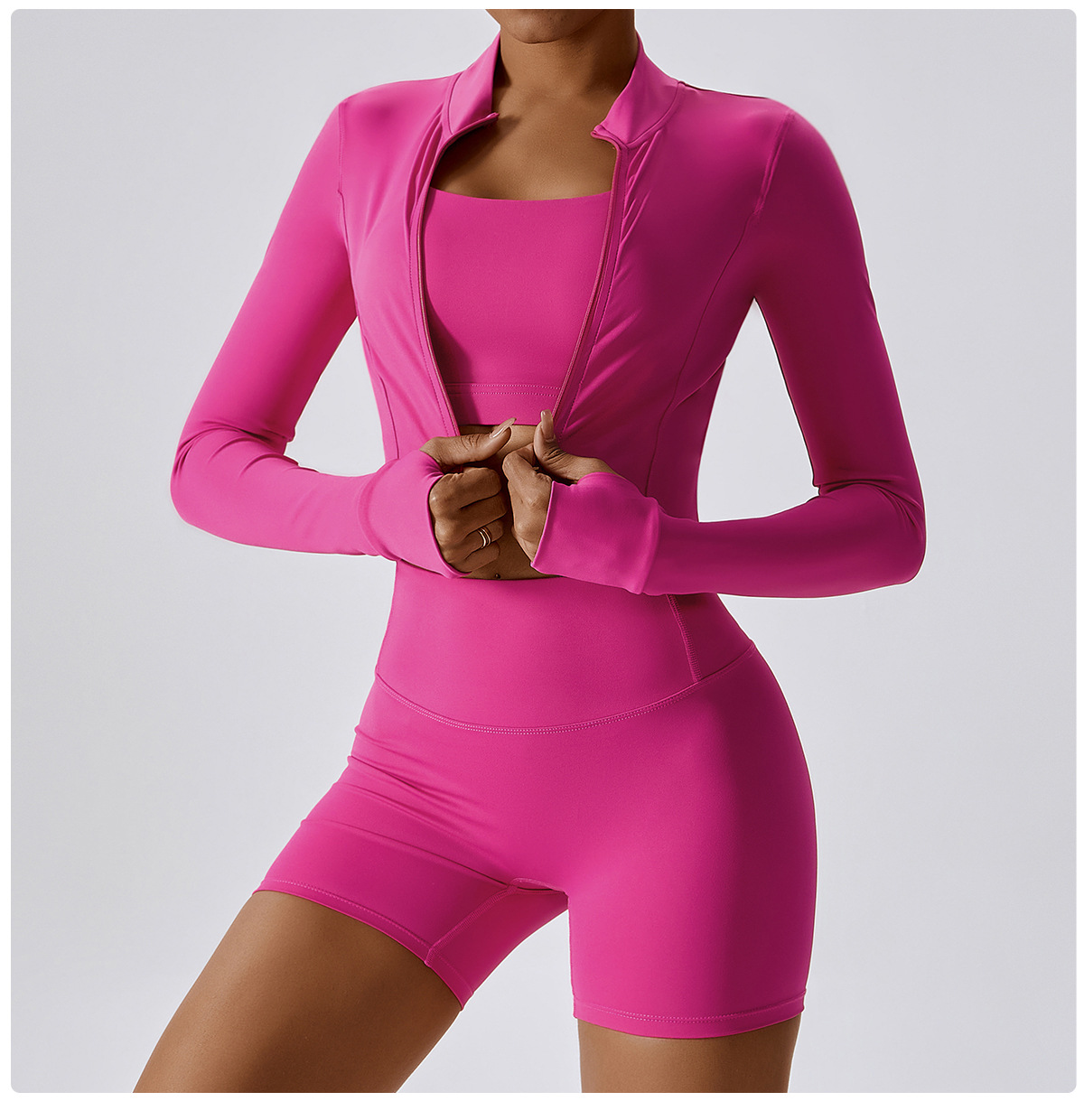 Women's Gym Yoga Wear Quick-Drying Breathable Sets FGBTZ8047-3 TZ8047-4