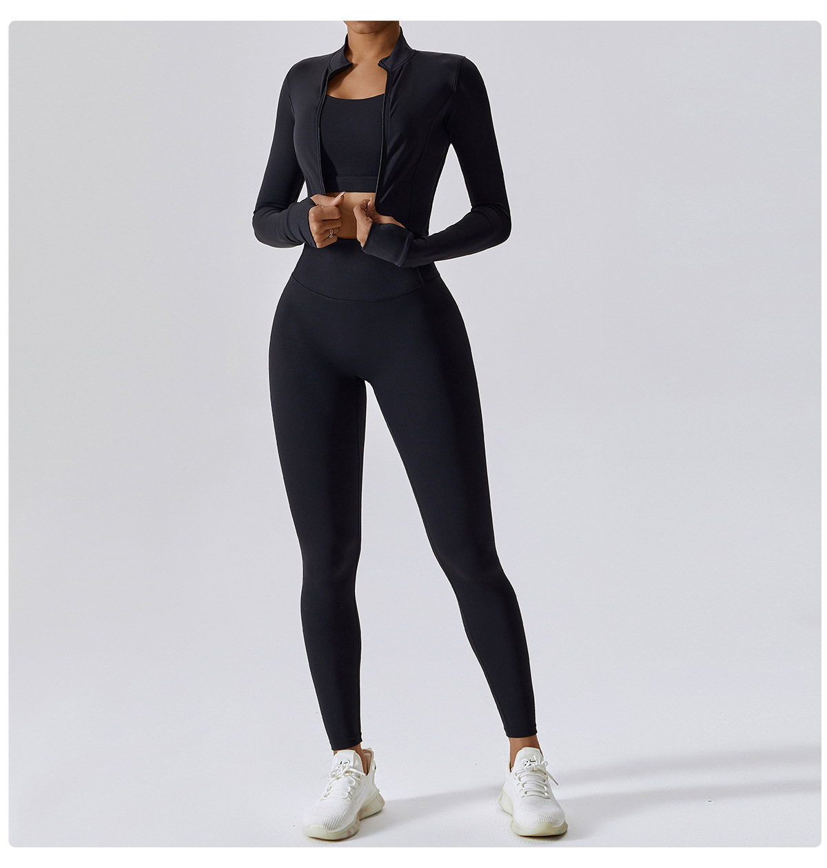 Women's Gym Yoga Wear Quick-Drying Breathable Sets FGBTZ8047-3 TZ8047-4