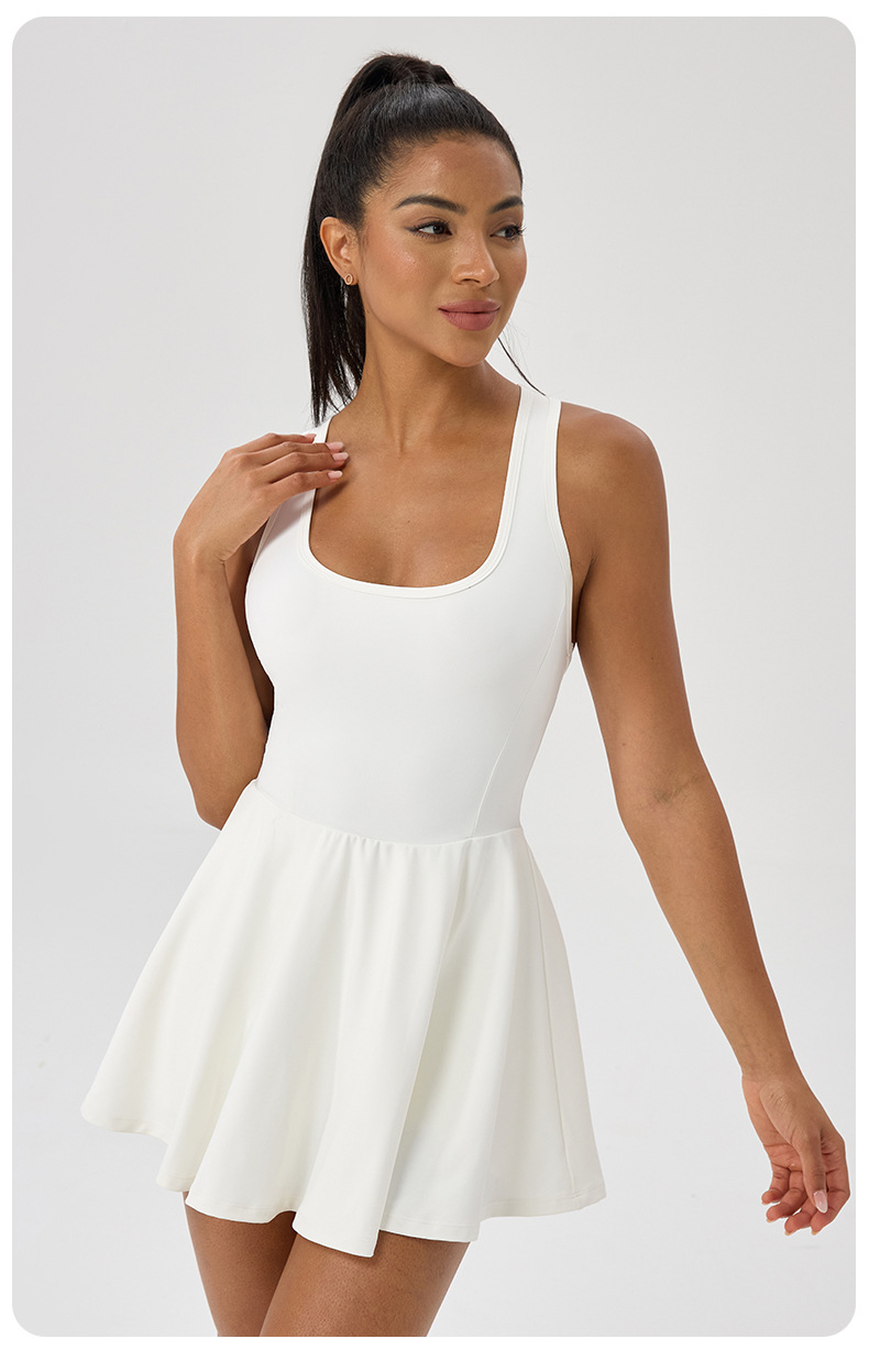 Breathable A-Line Pleated Skirt Tennis Dress for Woman FGB52177
