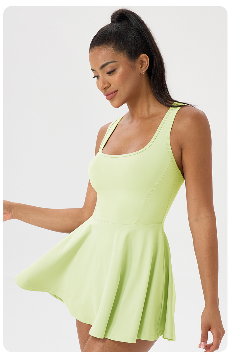 Breathable A-Line Pleated Skirt Tennis Dress for Woman FGB52177
