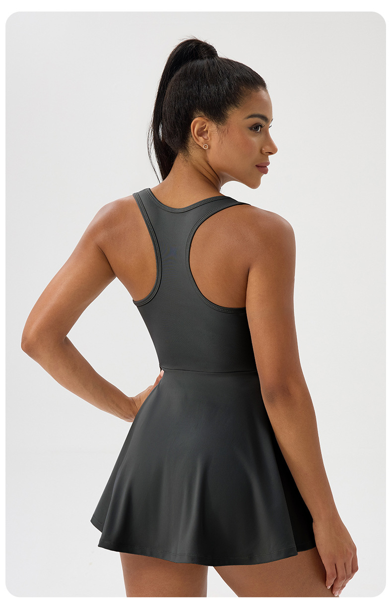 Breathable A-Line Pleated Skirt Tennis Dress for Woman FGB52177
