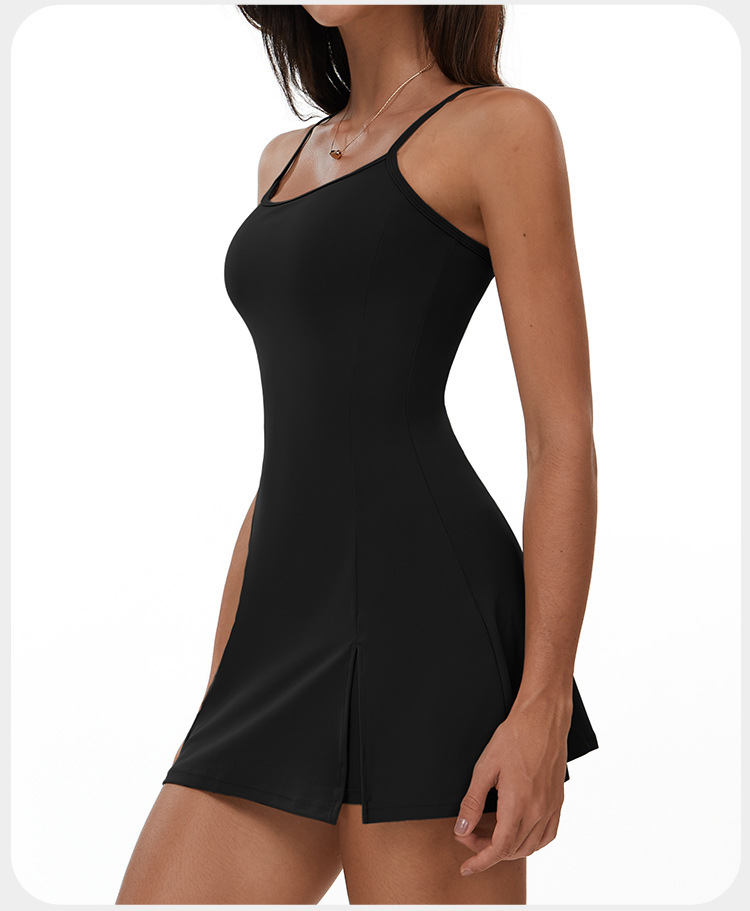 Women Tennis Dress Fitness Wear Golf Dress With Shorts FGBELT3098