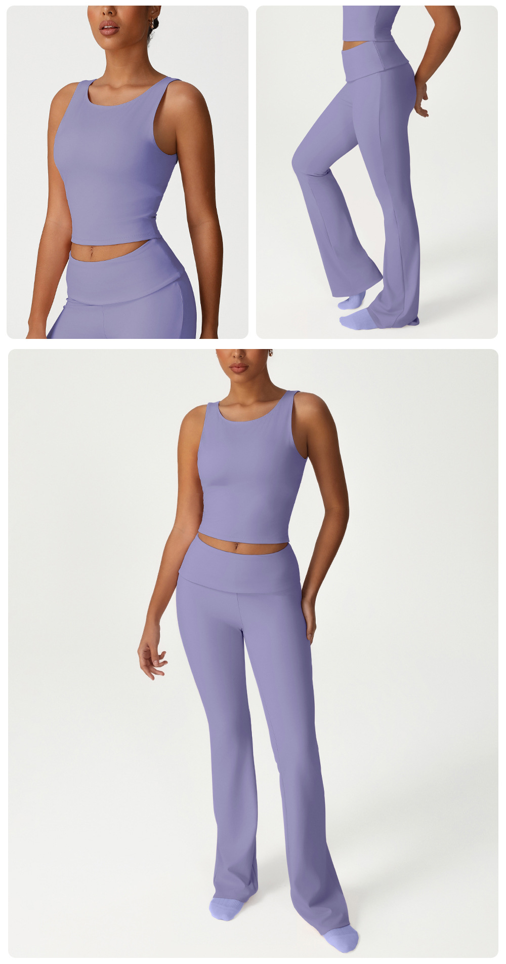 High Stretchy Yoga 2 Pieces Set For Women FGBSM2533