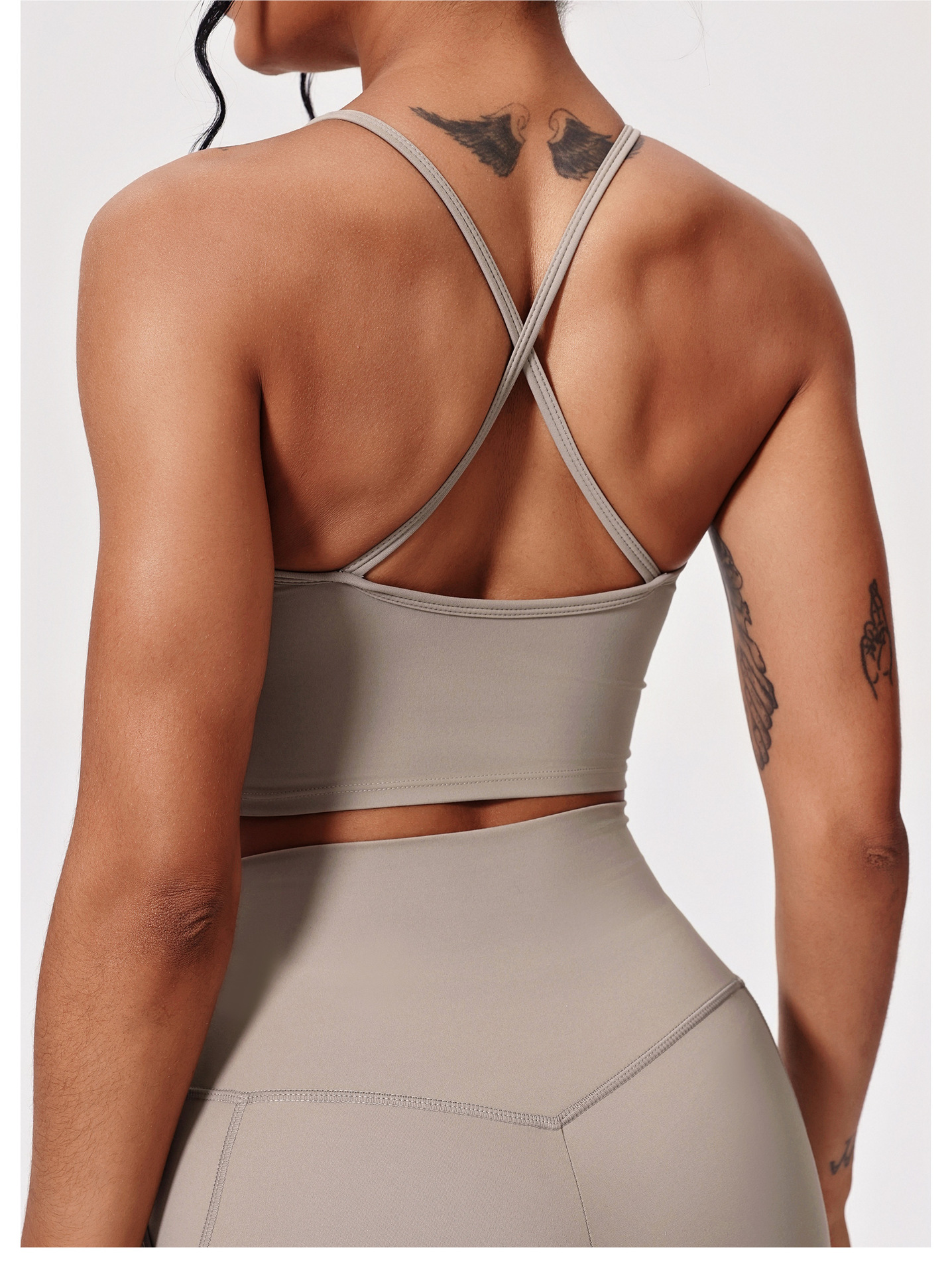 Women's Breathable Gym Sport Tank Tops Solid Color Yoga Singlets FGBWX5339