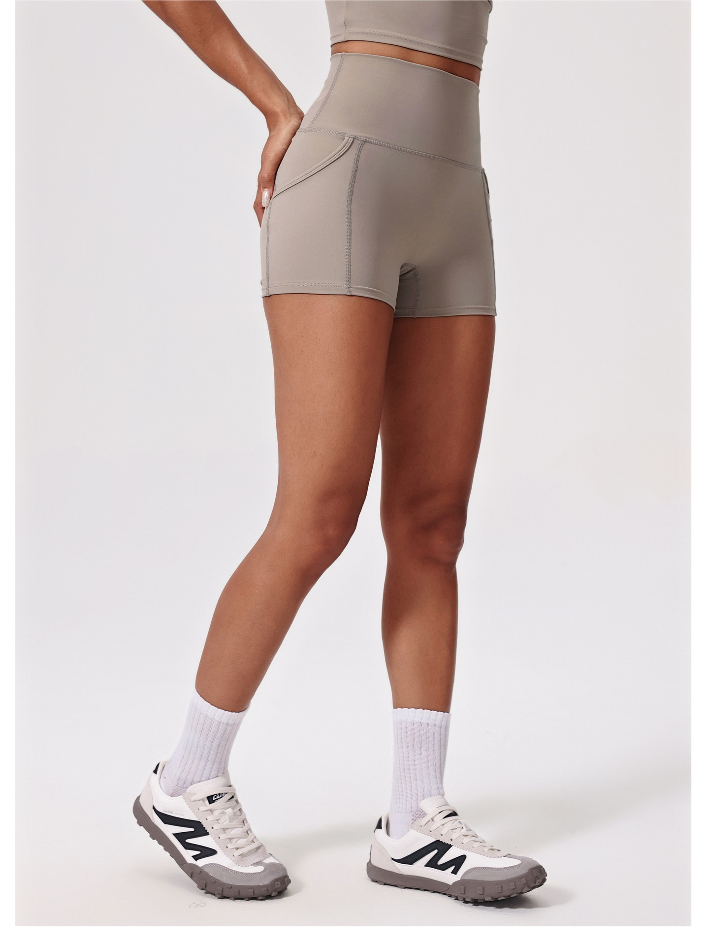 Yoga Shorts For Women's Tummy Control Fitness Shorts FGBDK5457