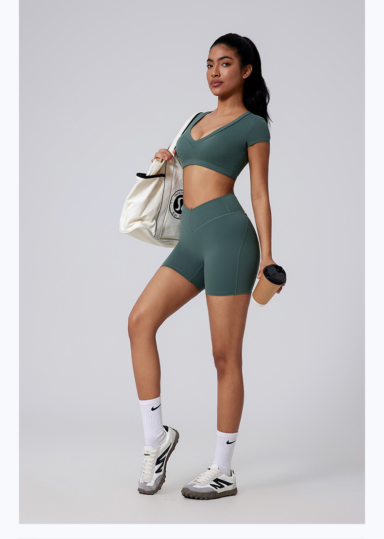 Fitness Training Yoga Clothing Running Workout Leggings Sports Shorts FGBYDK3139