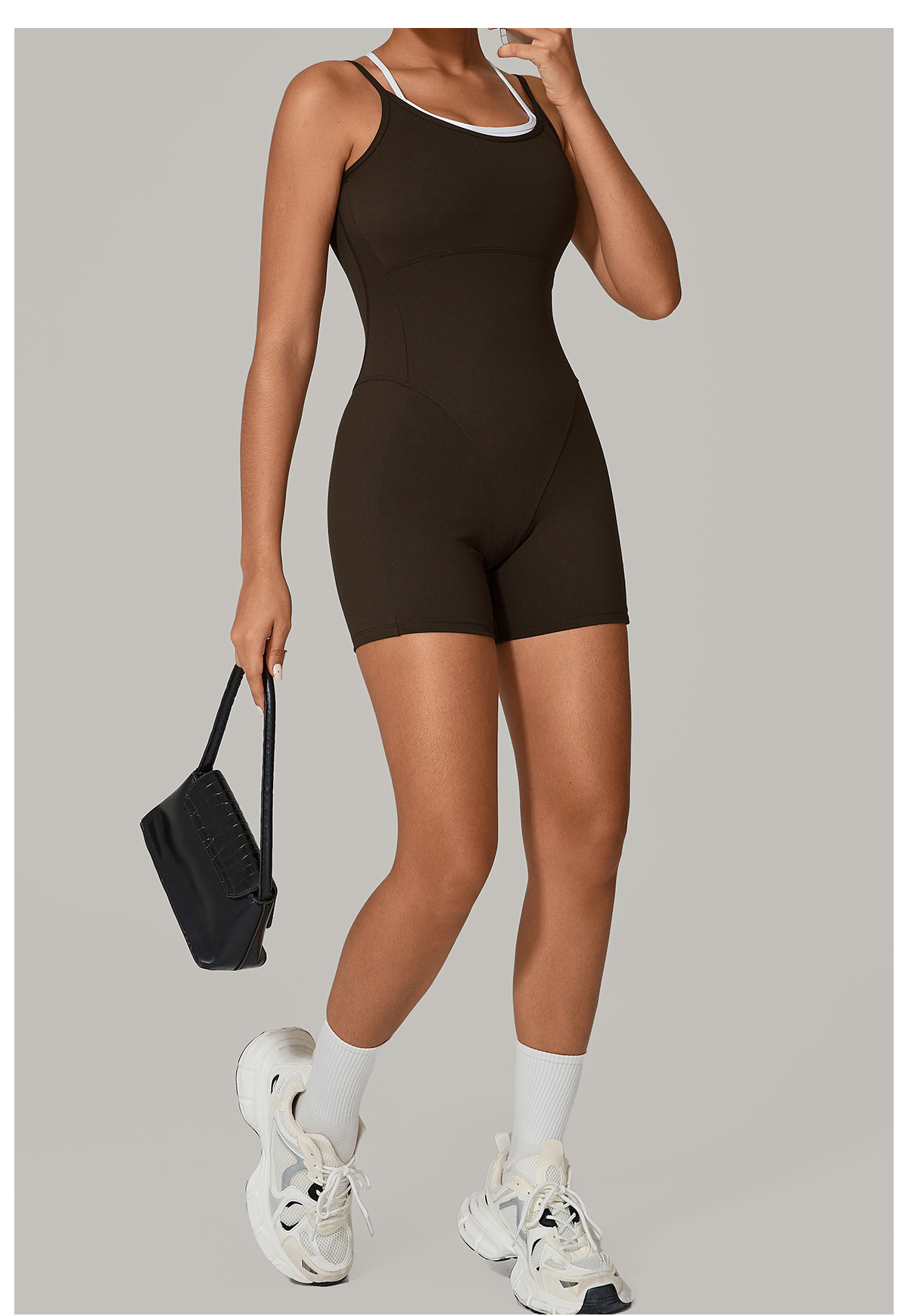Women's Activewear One Piece Yoga Jumpsuit for Workouts FGB0627