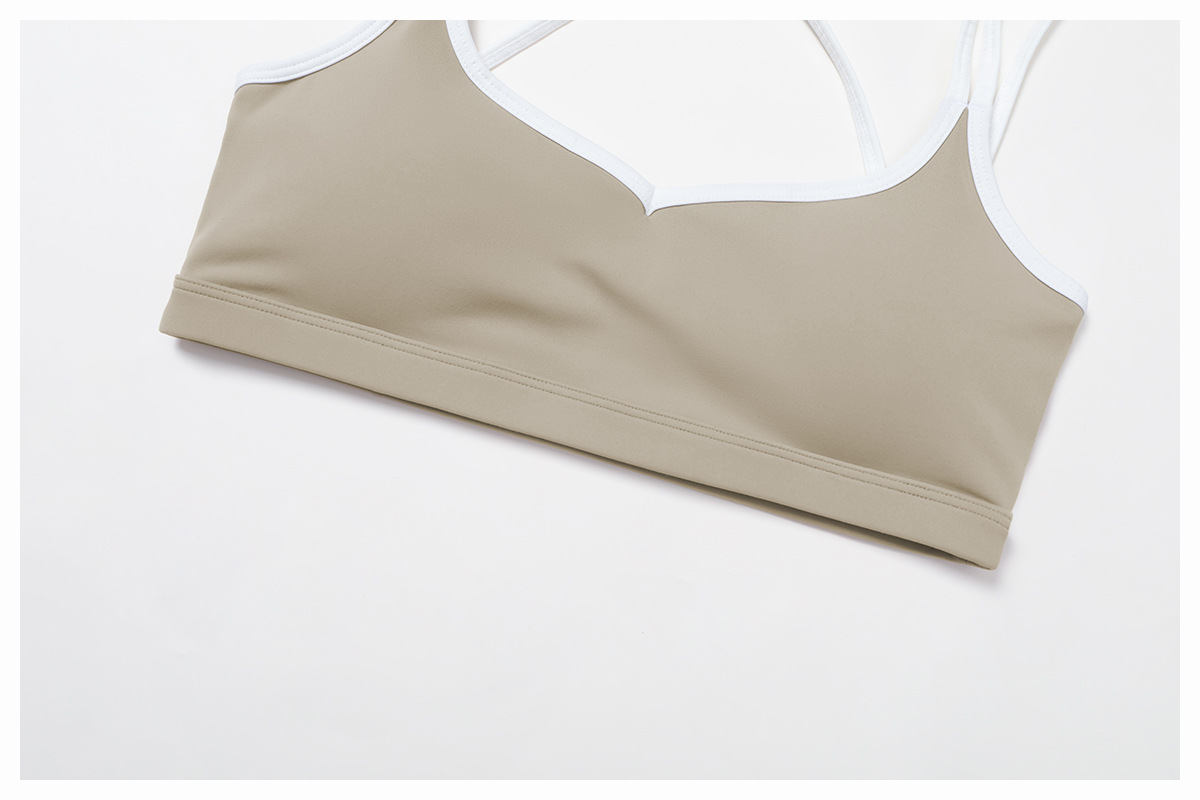 High Support Gym Workout Cross Back Sports Bra FGBEWX9238