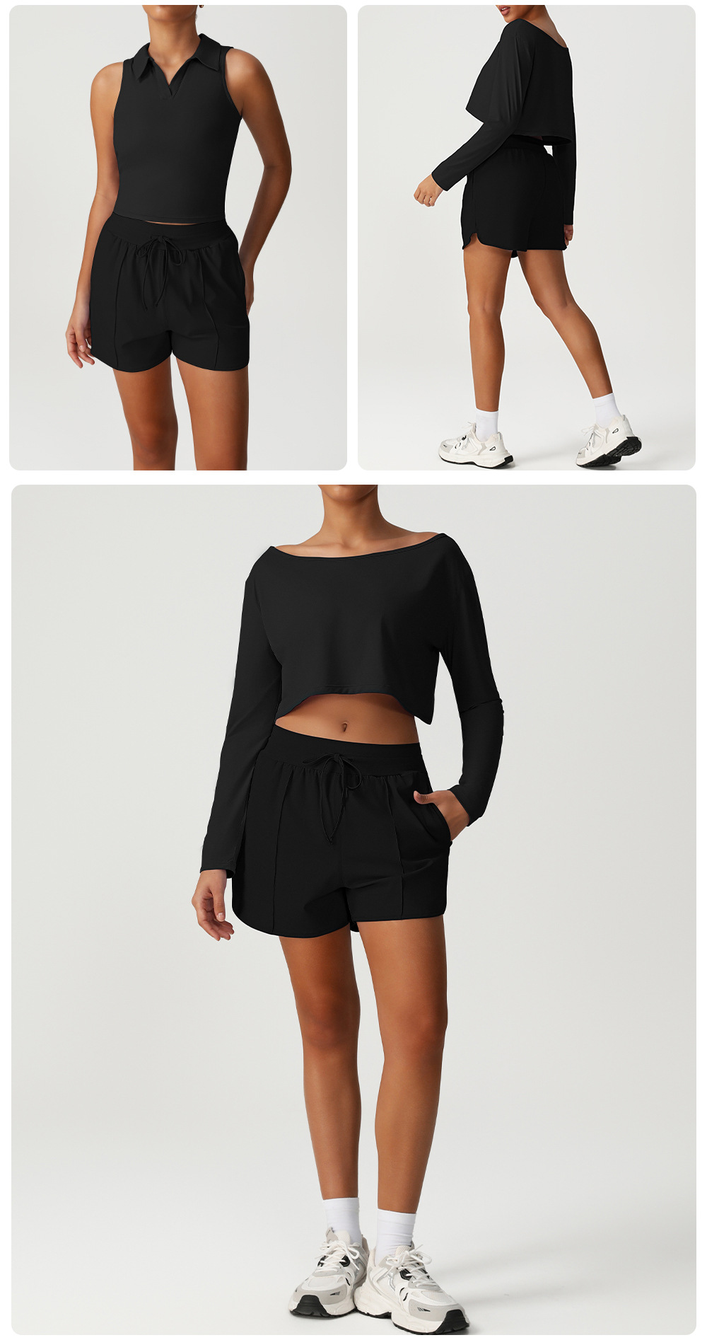 Yoga Sports Wear Activewear Tops with Shorts Custom Clothing Clothes FGBSM2530