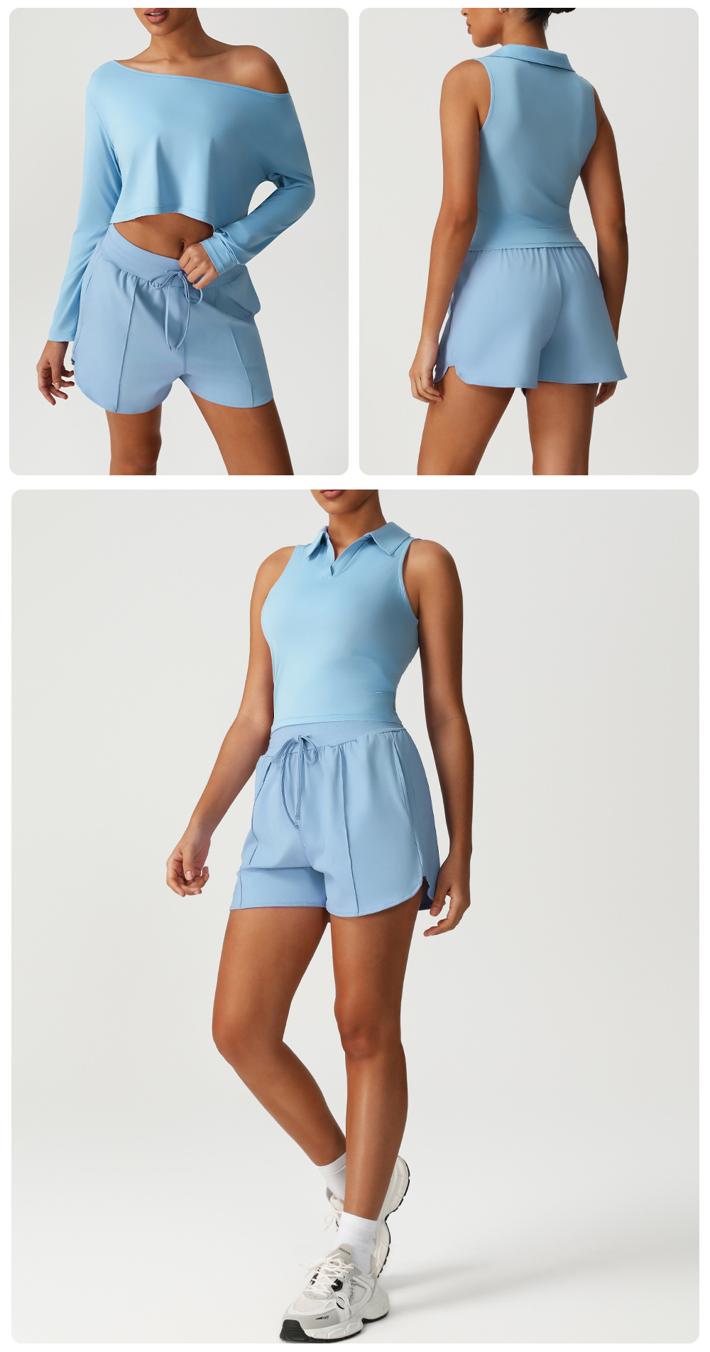 Yoga Sports Wear Activewear Tops with Shorts Custom Clothing Clothes FGBSM2530