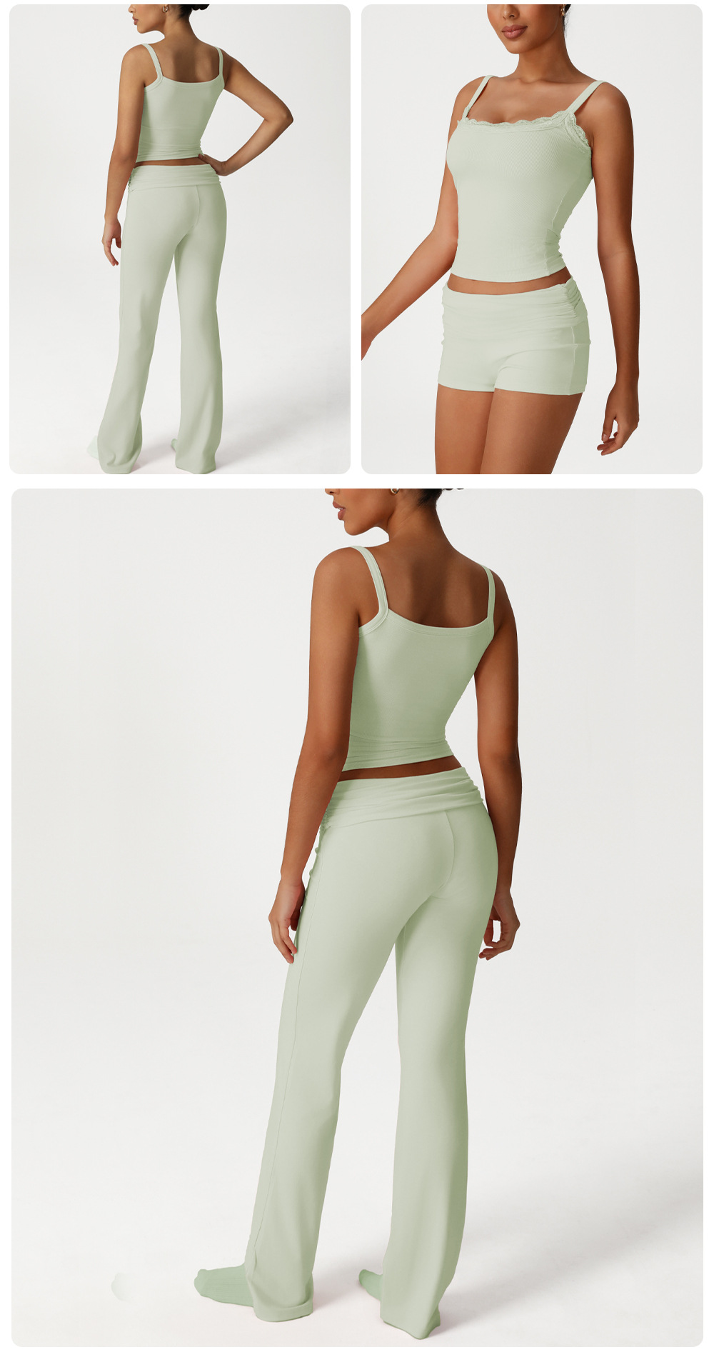 Naked Feeling Workout Suits Fitness Yoga Wear 3 Piece Sports Set FGBSM2537