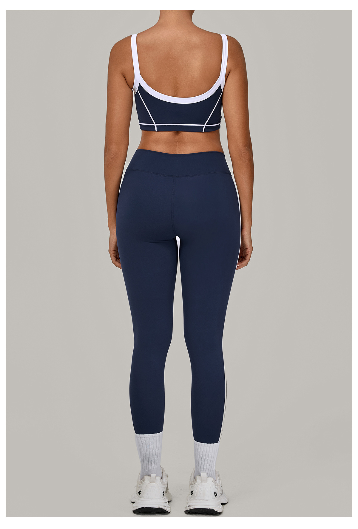 Custom Logo Activewear Bra High Waist Pants Yoga Gym 2 PCs Sets FGB1194 4601