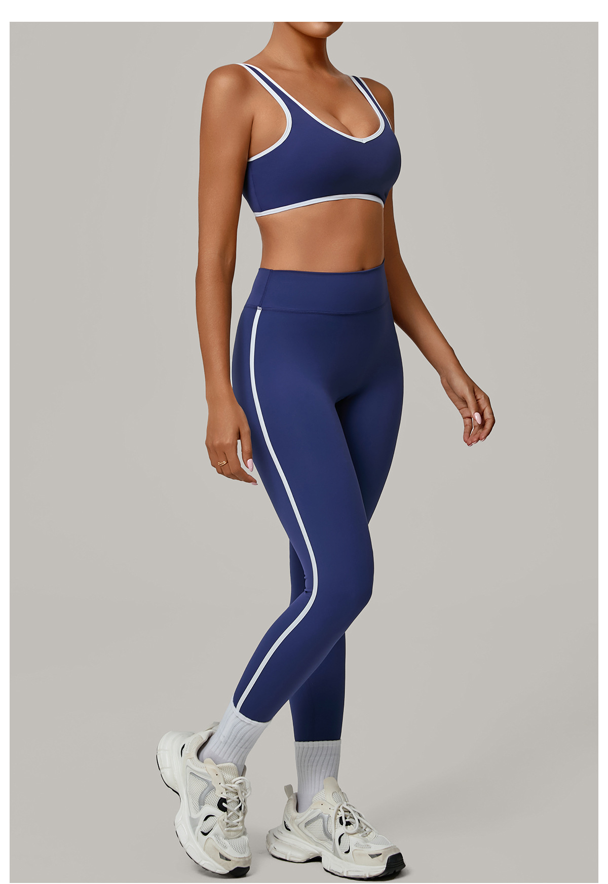 Women Gym Workout Set Sports Bra Crop Top and High Waist Leggings 2 Pieces Yoga Set FGB3914 4601