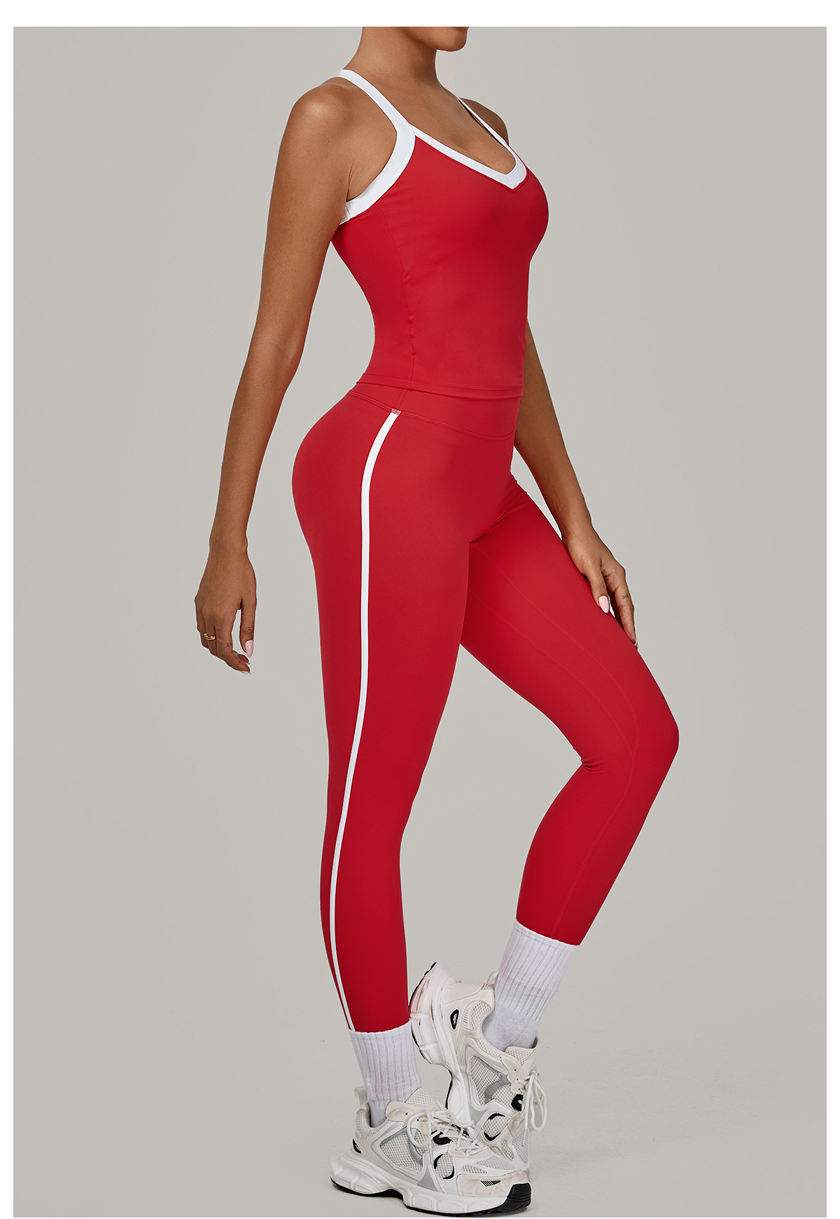 Women'S Sportswear Yoga Set Long Gym Legging Top 2 Pieces FGB3230 4601