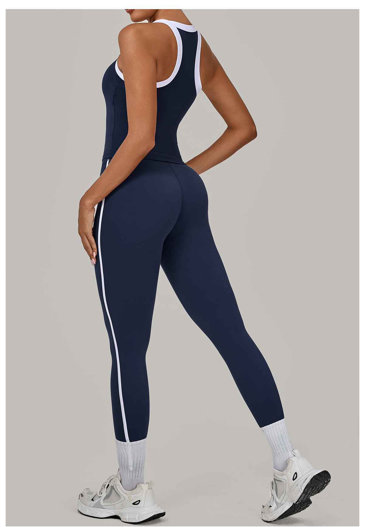 Women'S Sportswear Yoga Set Long Gym Legging Top 2 Pieces FGB3230 4601