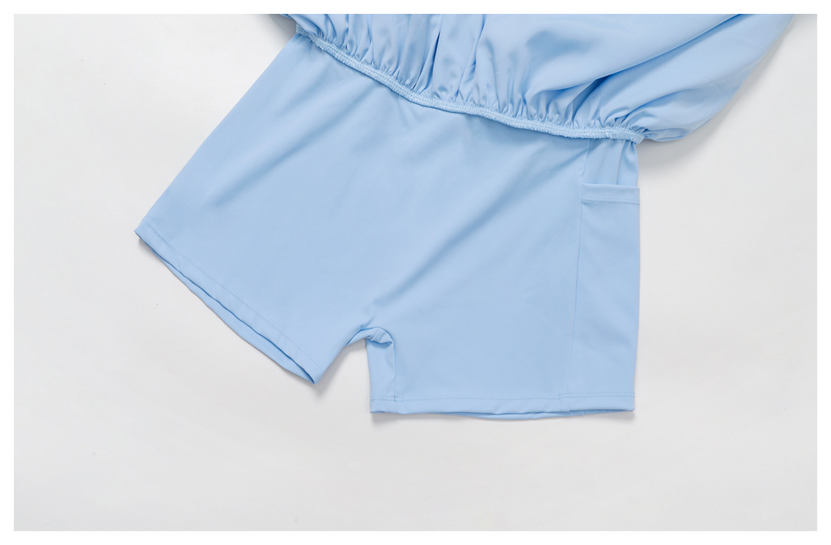 Tennis Dress Suspender With Build Cross Back Tennis Skirt Inside Shorts for Women FGBELT3076