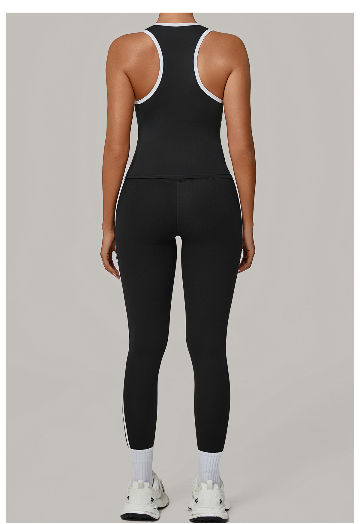 Gym 2 Piece Fitness Sports Suit Sleeveless Shirts Vest Top Legging Outfit Yoga Sets FGB7709 4601