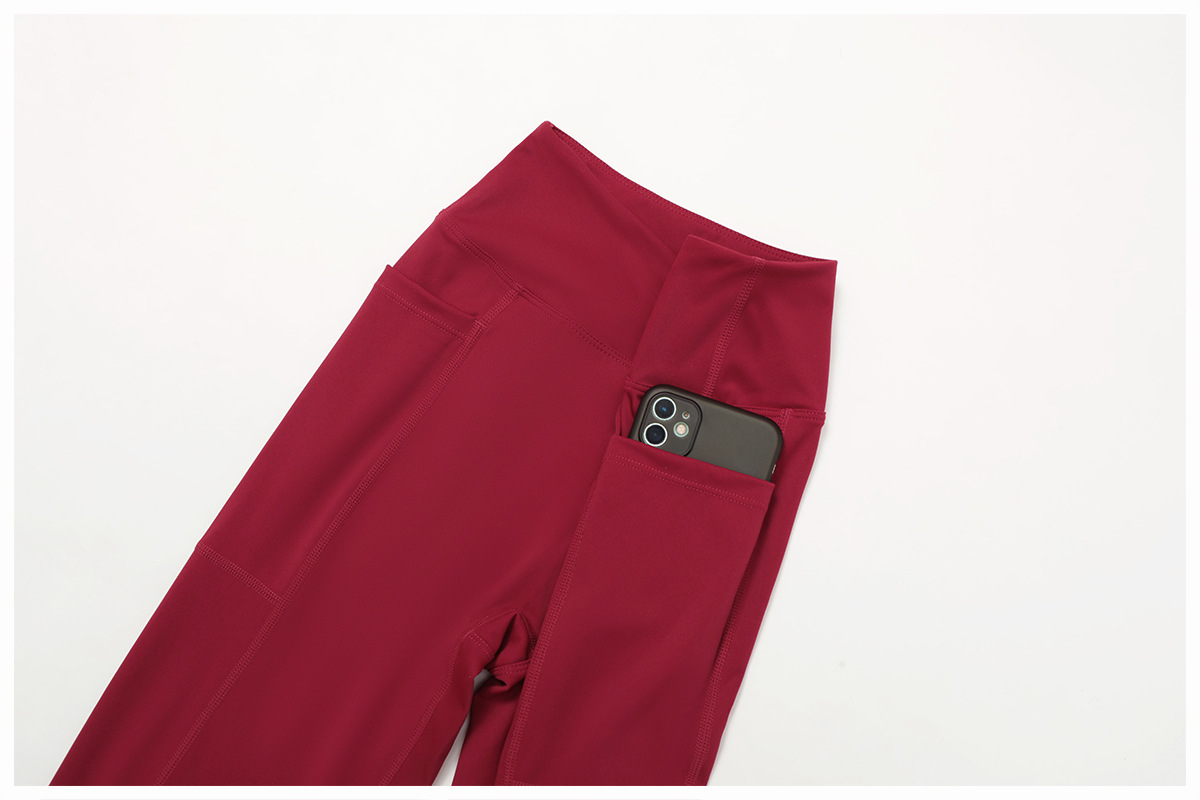 Yoga Legging With Side Pocket v Design Gym Fitness Leggings for Women FGBECK2030-1